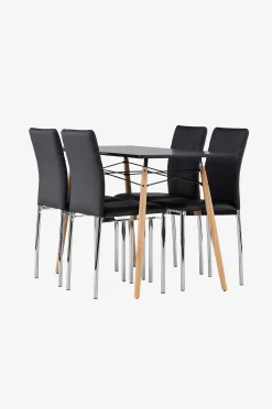 Ruokailuryhmä Danburi ja tuolit Lily, 4 kpl