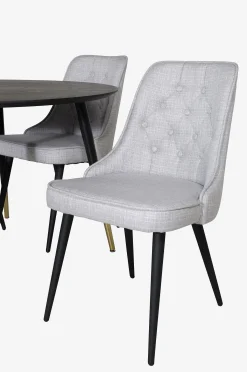 Ruokailuryhmä Dipp ja ruokapöydän tuolit Velvet Deluxe, 4 kpl
