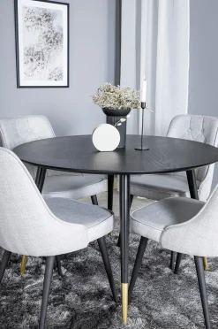 Ruokailuryhmä Dipp ja ruokapöydän tuolit Velvet Deluxe, 4 kpl
