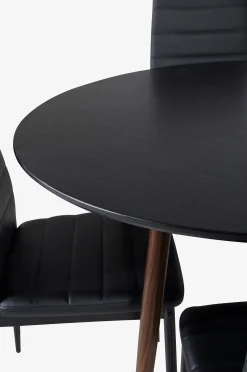 Ruokailuryhmä Plaza ja tuolit Slim, 4 kpl
