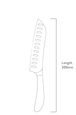 Santoku-veitsi Signature 17cm/ 7