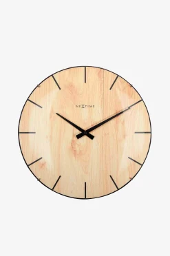 Seinäkello Edge Wood Dome Ø35 cm