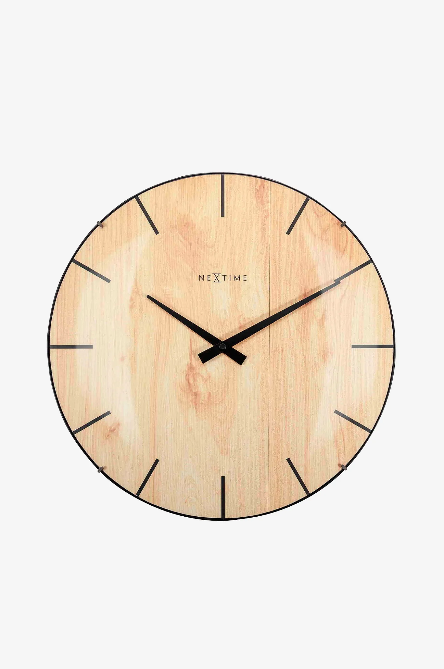 Seinäkello Edge Wood Dome Ø35 cm