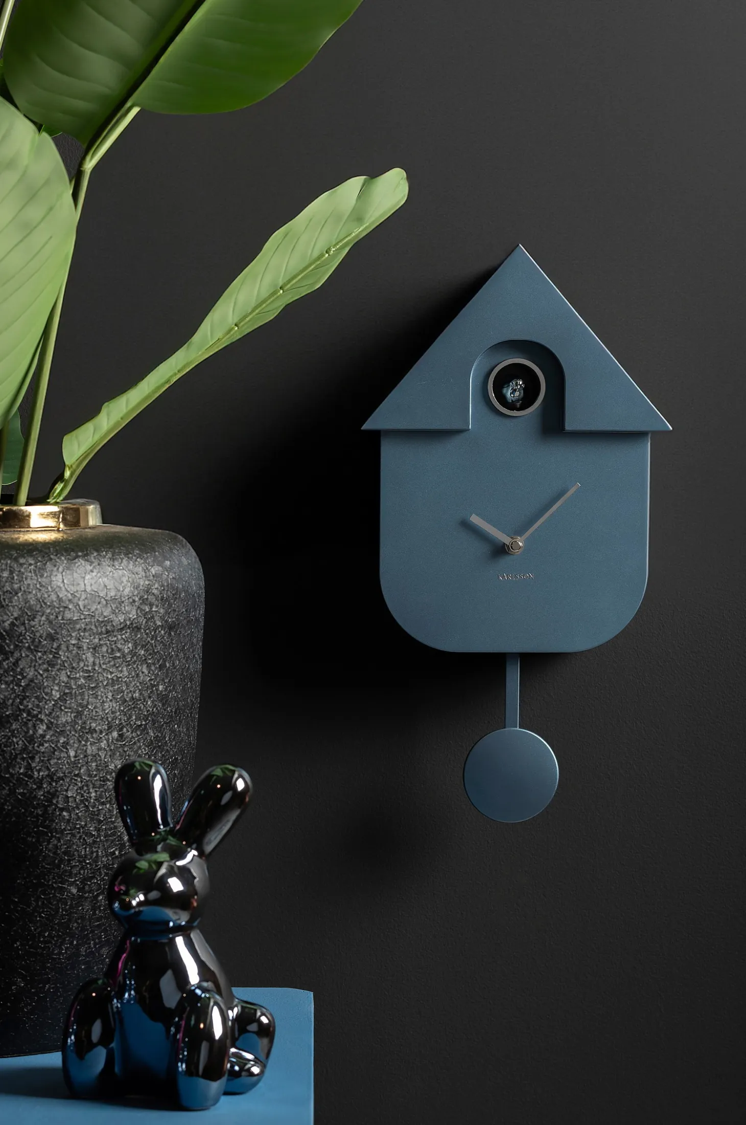 Seinäkello Modern Cuckoo Abs