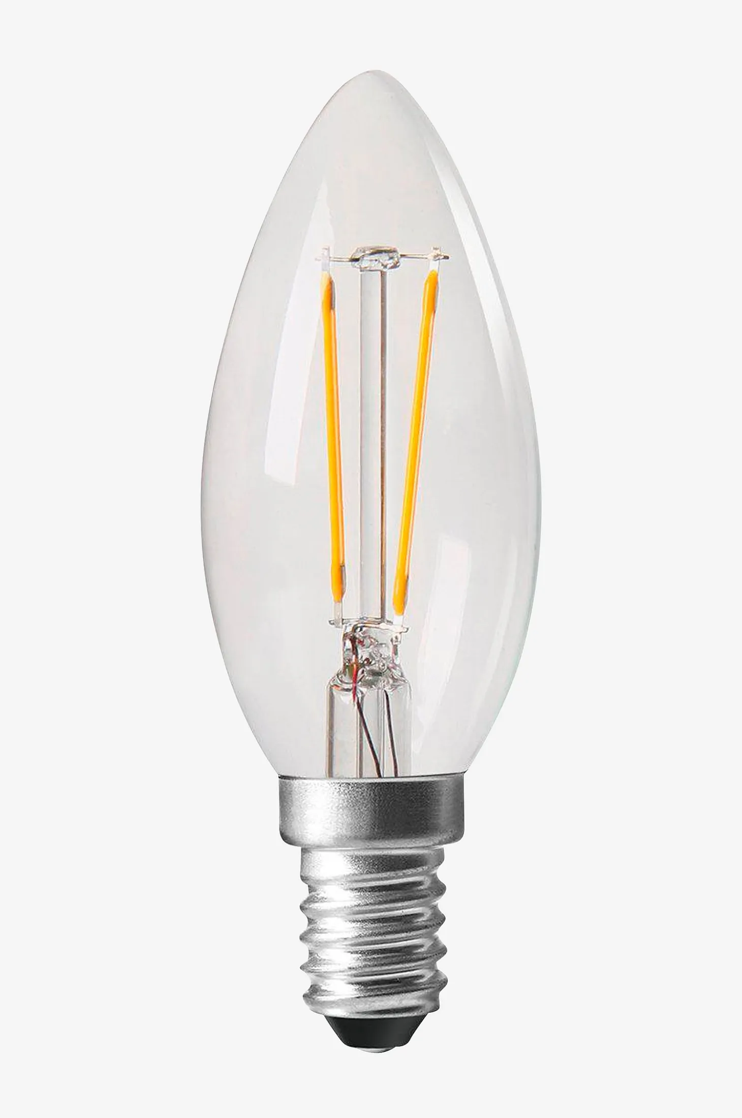 Shine LED Filament kynttilälamppu, Clear 45 mm