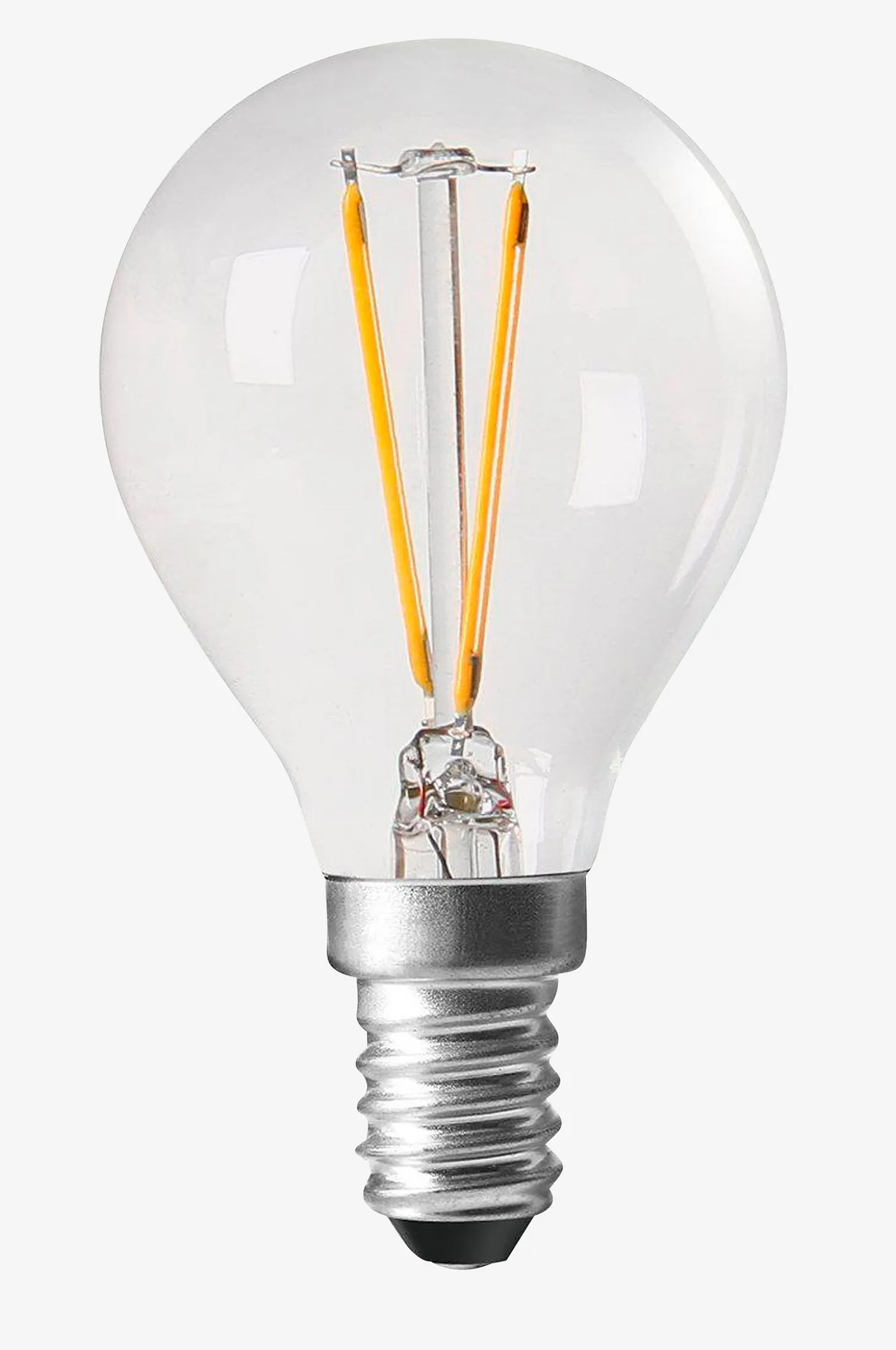 Shine LED Filament pallolamppu, Clear E14
