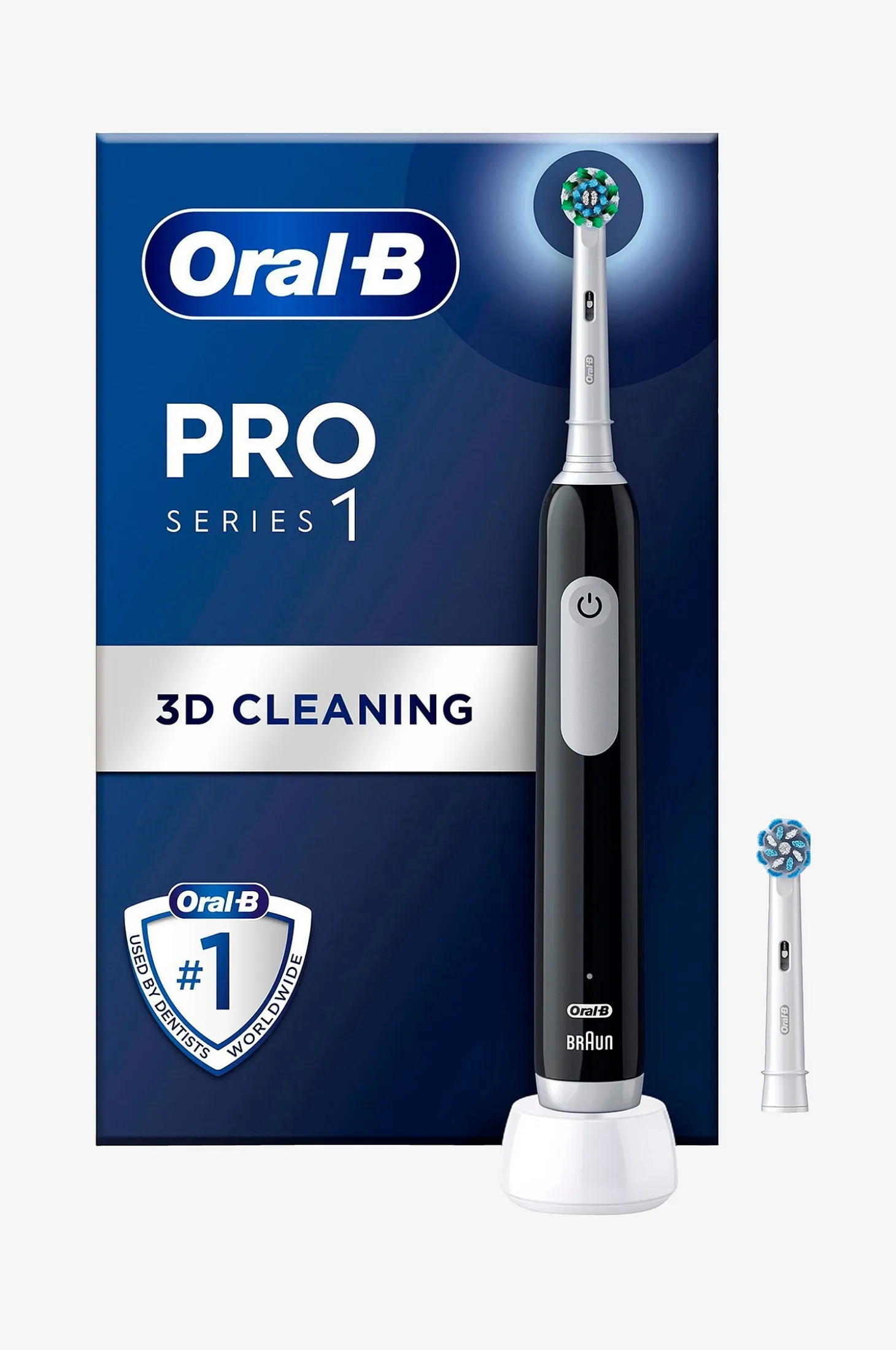 Sähköhammasharja Pro1 Black + Extra Refill