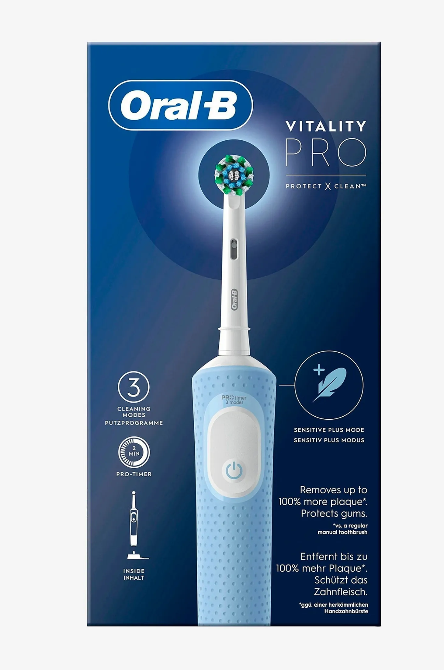 Sähköhammasharja Vitality Pro Vapor Blue CA HBOX