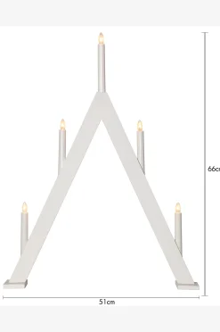Sähkökynttelikkö Albo, korkeus 66 cm