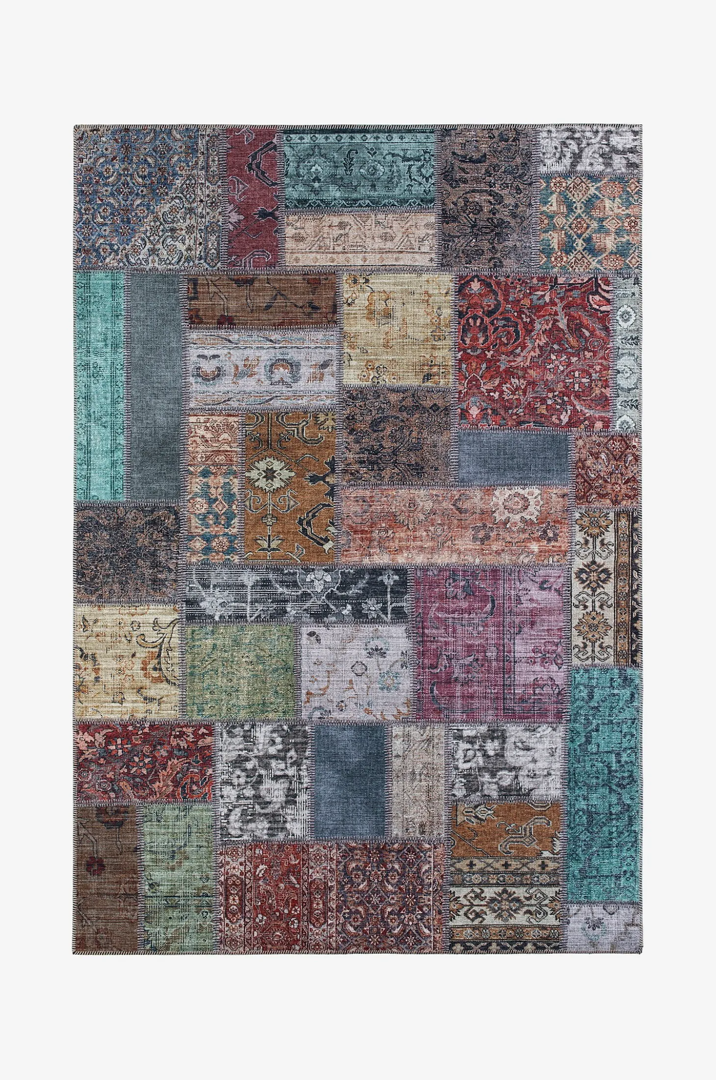 Sileä matto Patchwork
