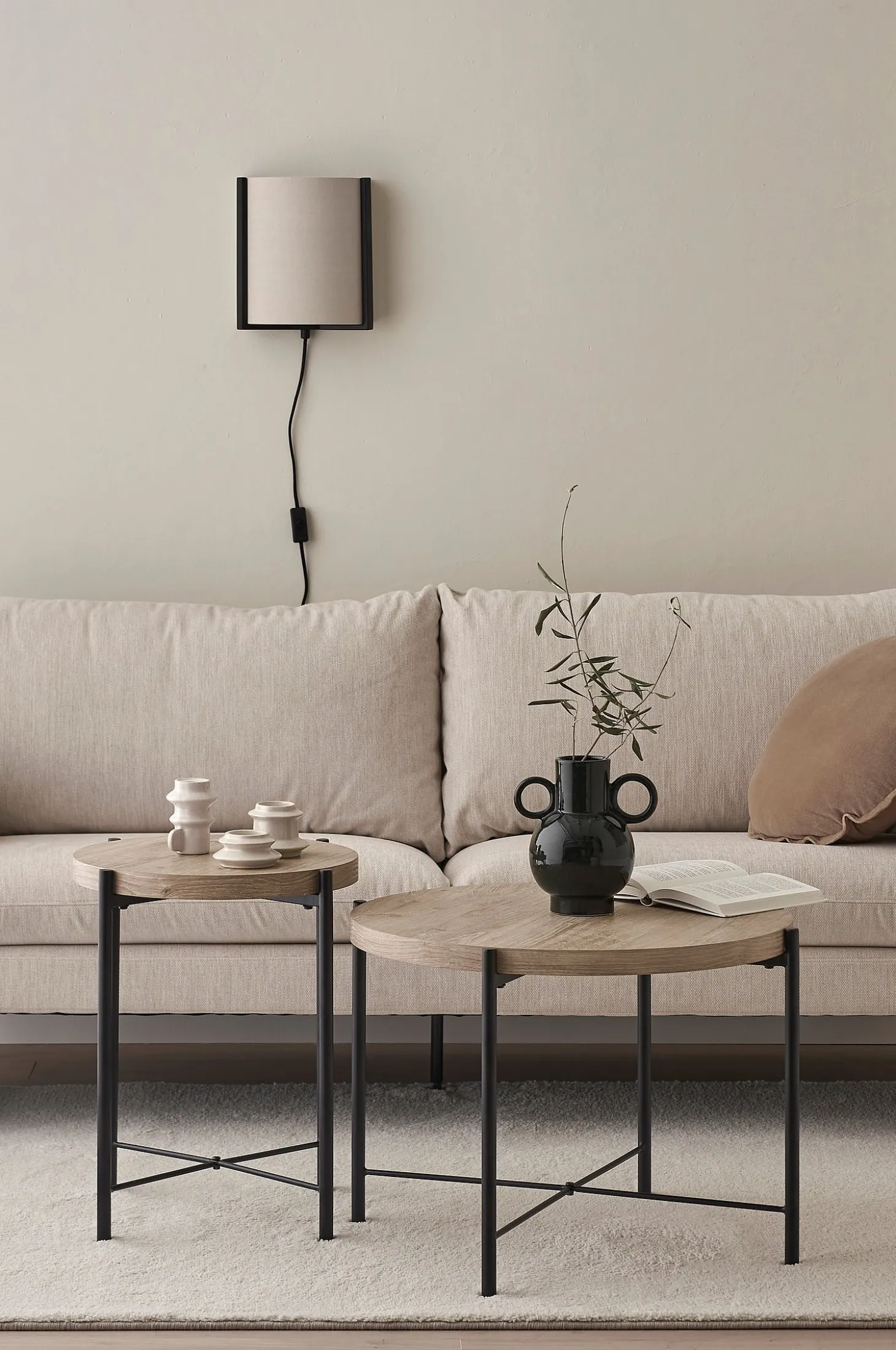 Sivupöydät Gilda Ø 40 cm/ Ø 60 cm