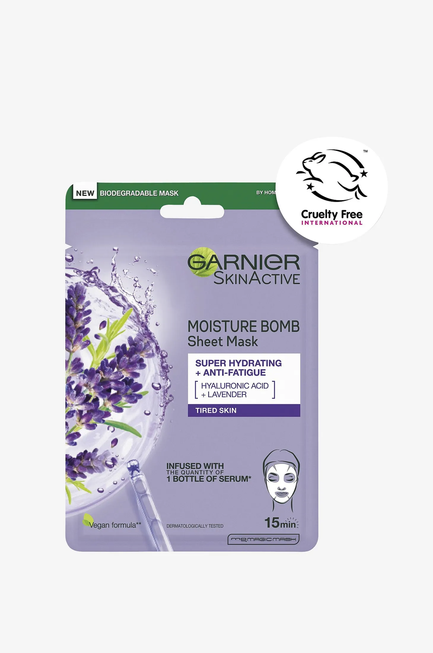 Skin Active Moisture Bomb Tissue Mask Lavender