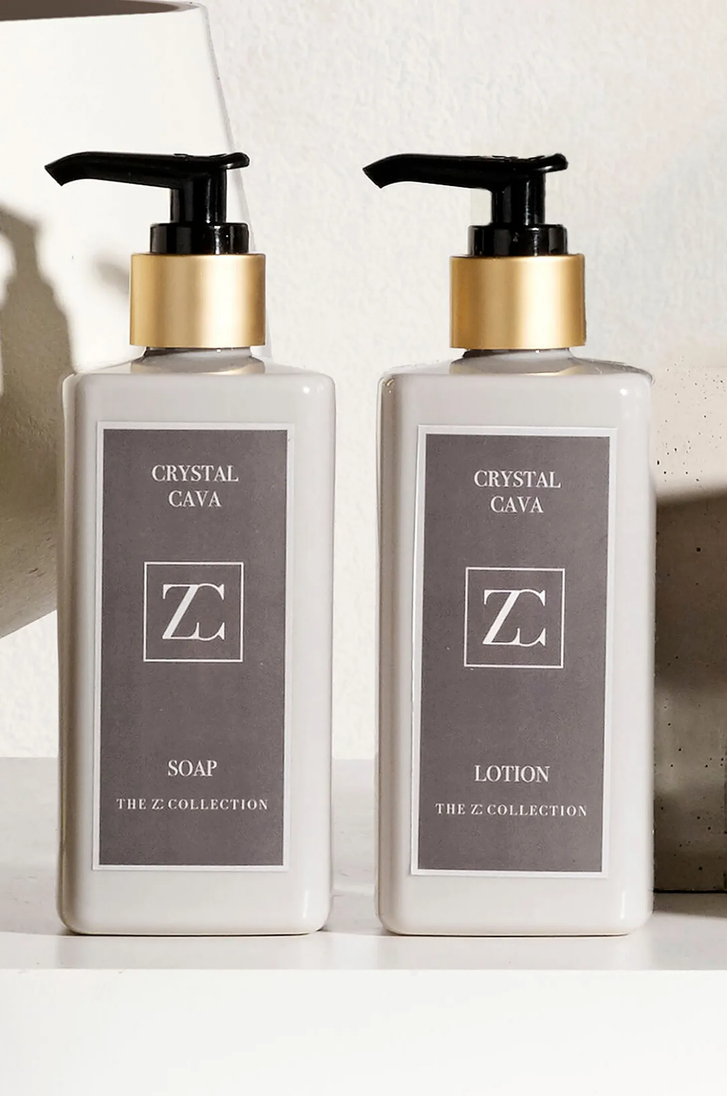 Soap and Lotion Crystal Cava, The Z Collection, 2/pakk.