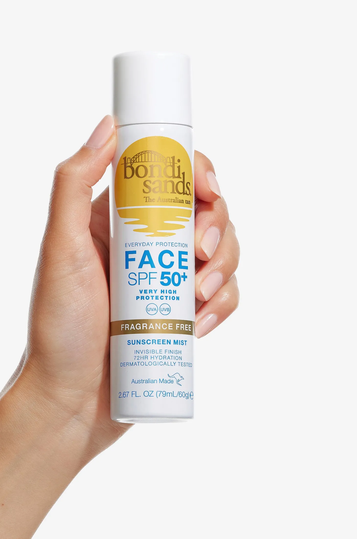 SPF50+ Fragrance Free Face Mist 79 ml