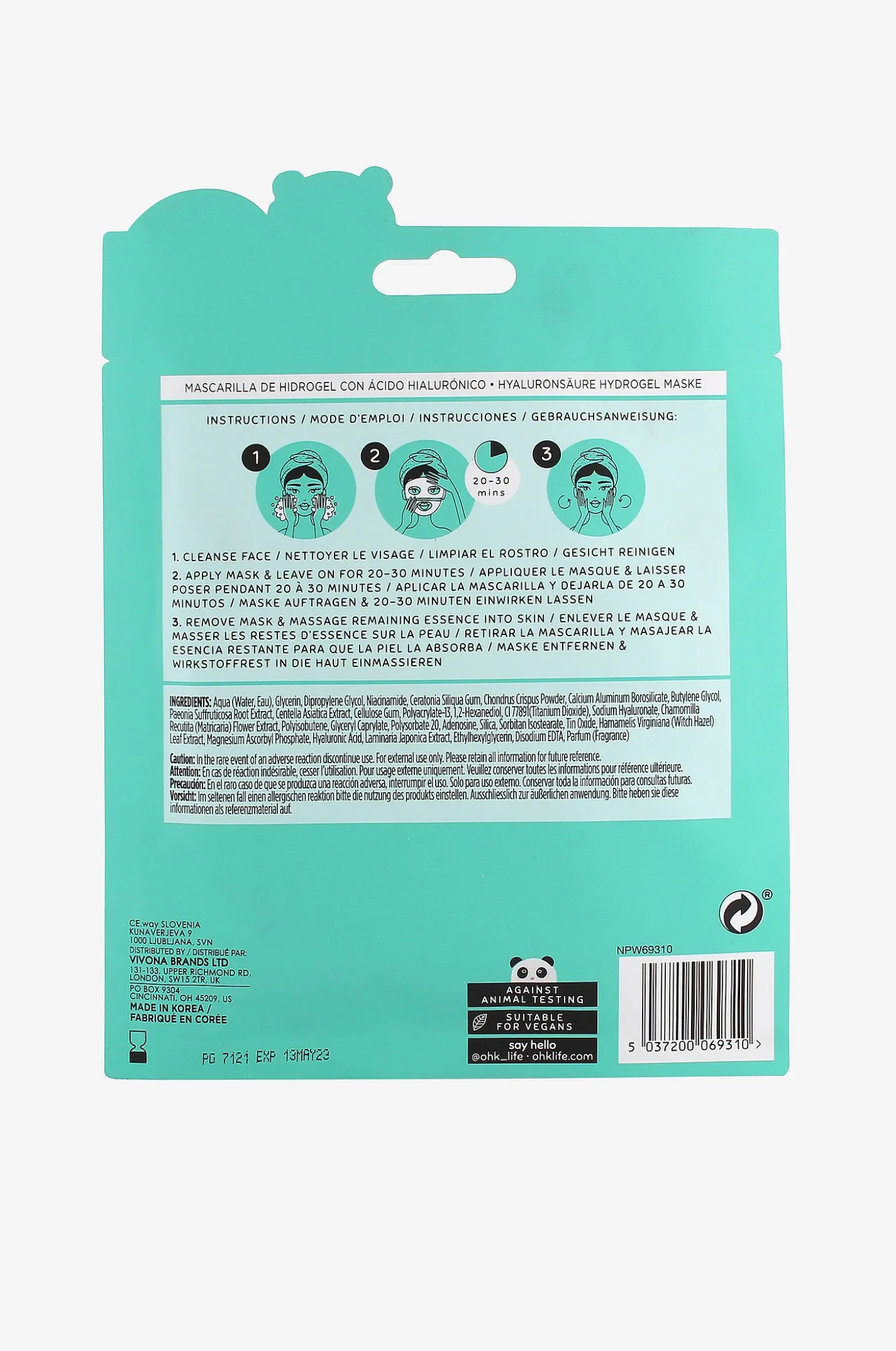 Super Hydrating Hyaluronic Acid Hydrogel Mask 25 ml