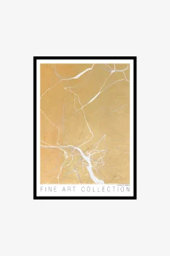 Taulu Gold Marble, Musta kehys