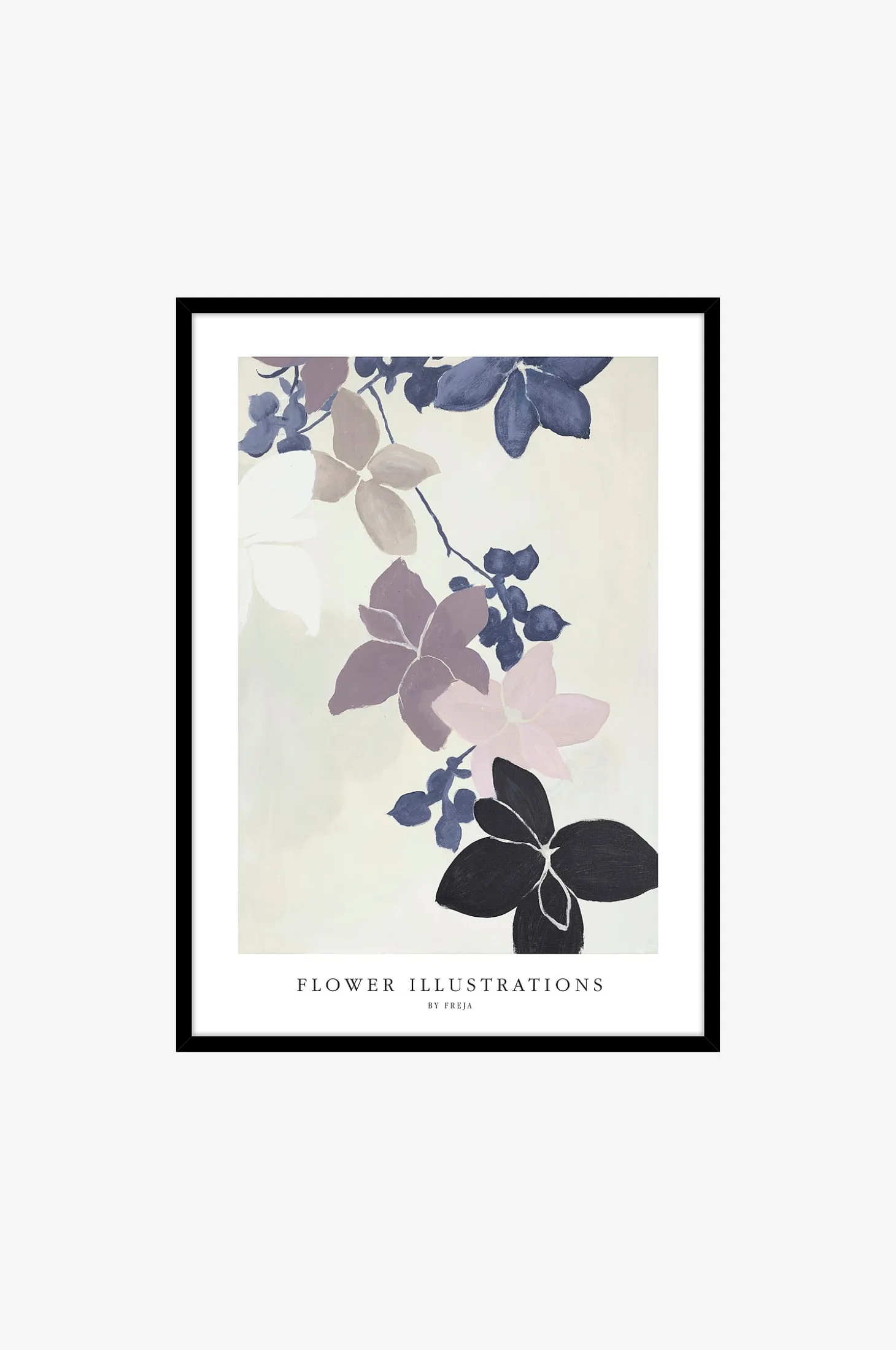 TauluThe scent of flower, Musta kehys