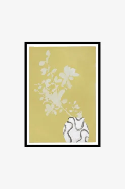 Taulu Vanilla yellow, Musta kehys