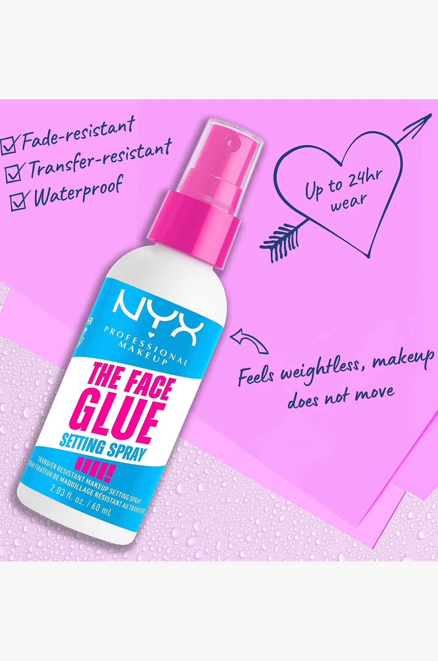 The Face Glue Setting Spray 60Ml
