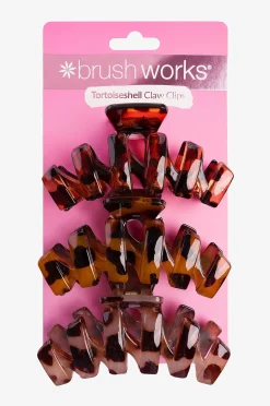Tortoiseshell Claw Clips - 3 Pack