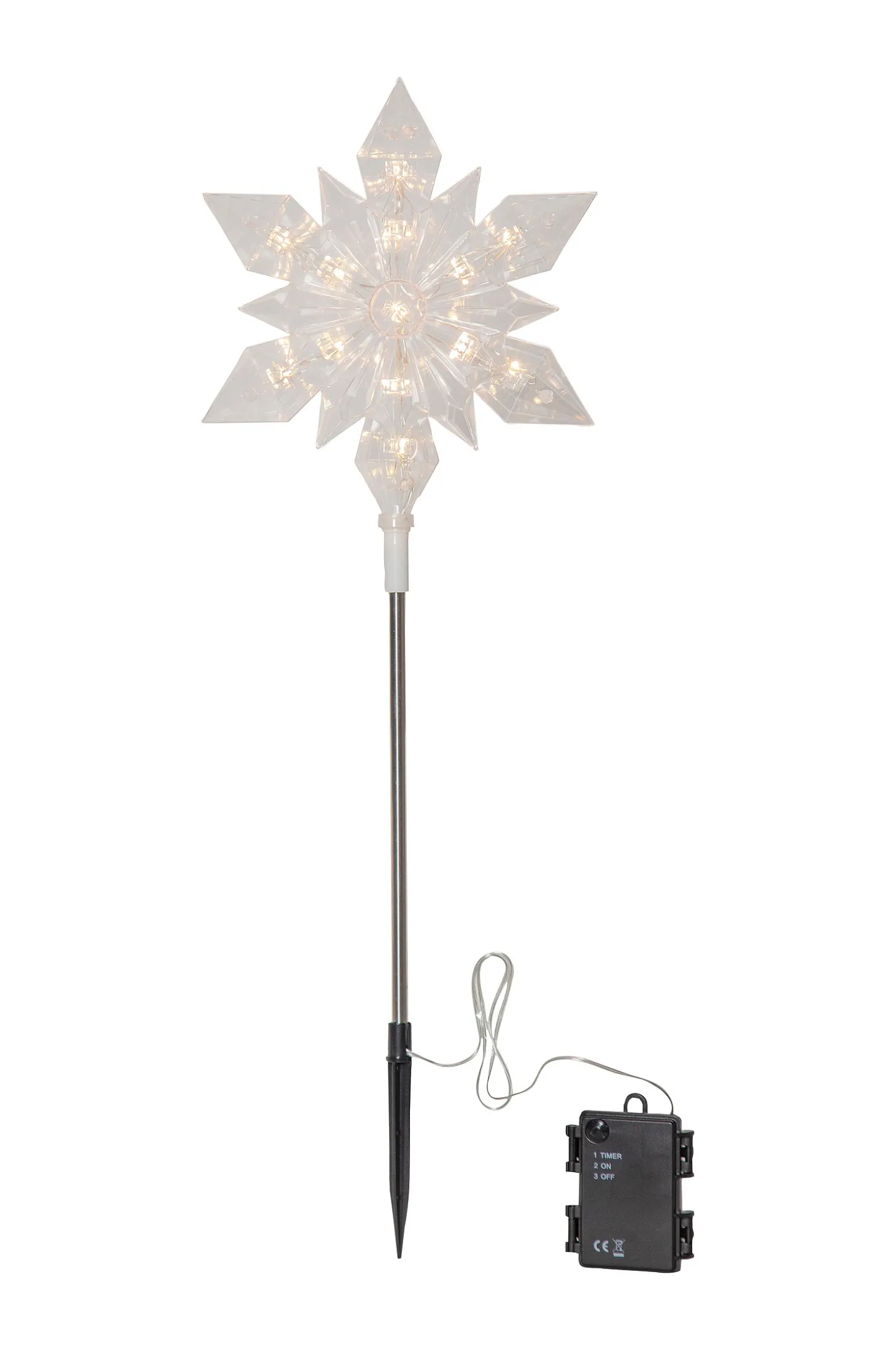 Ulkokoriste Flocke, korkeus 48 cm