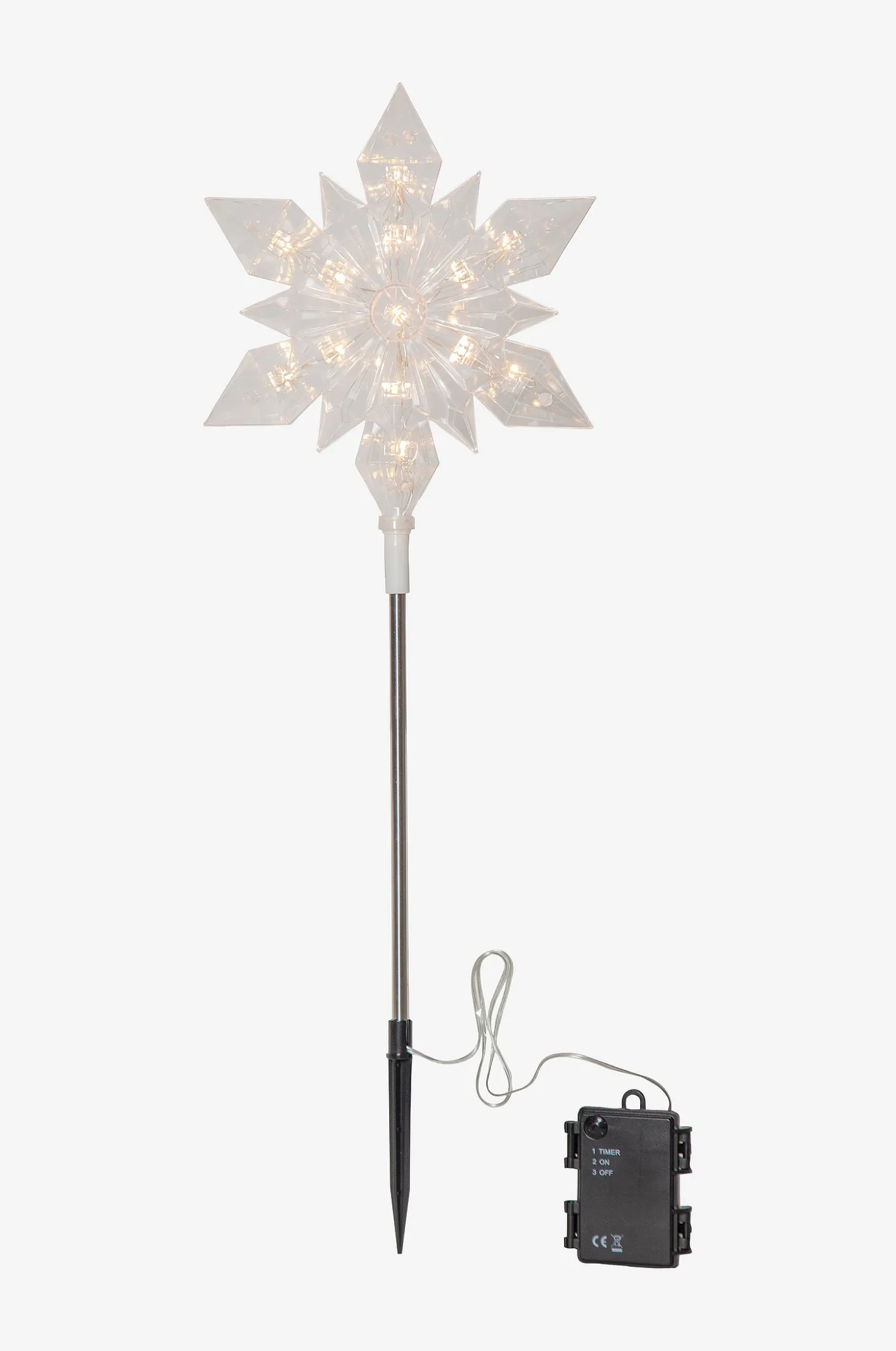 Ulkokoriste Flocke, korkeus 48 cm