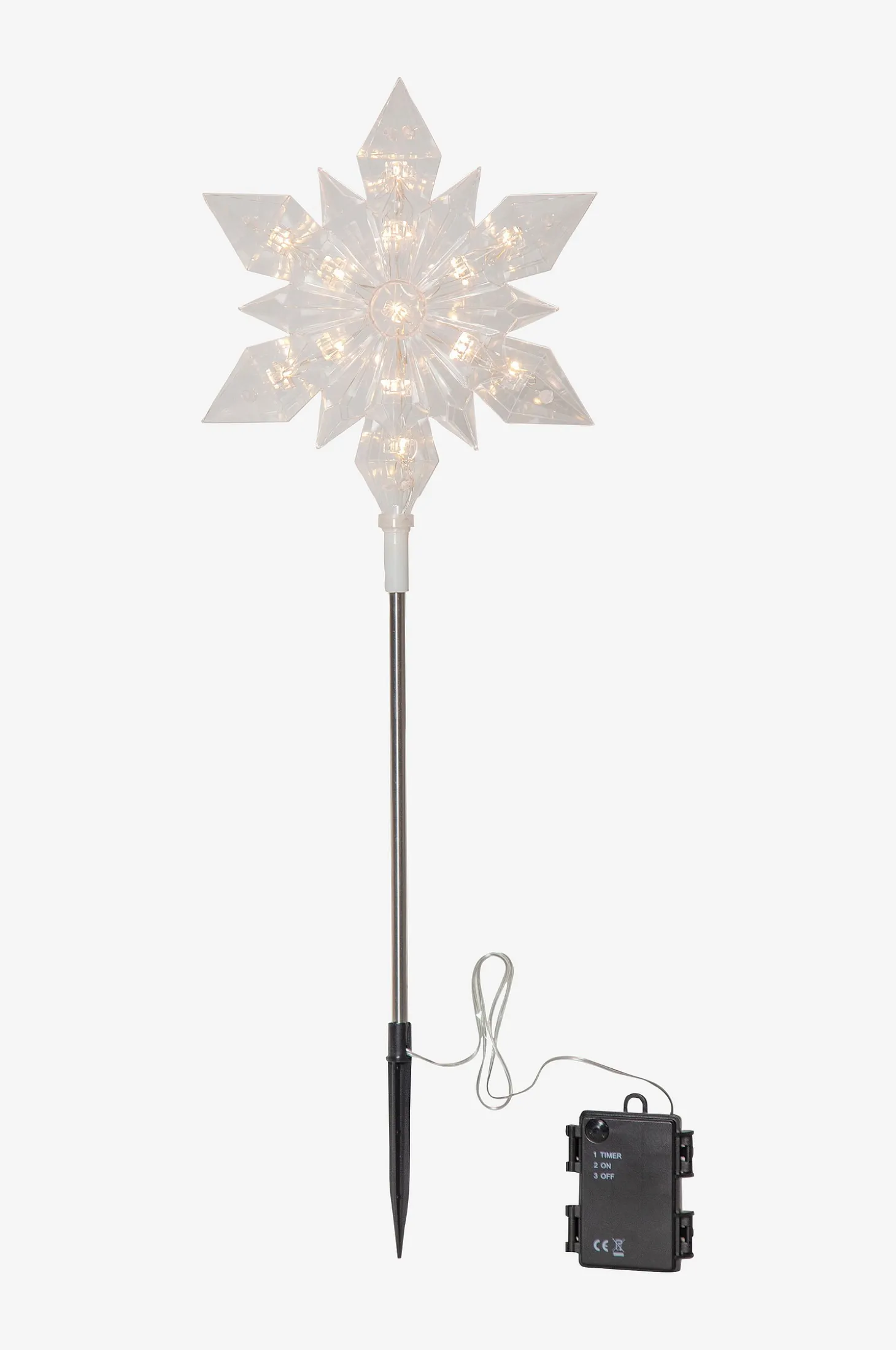 Ulkokoriste Flocke, korkeus 48 cm