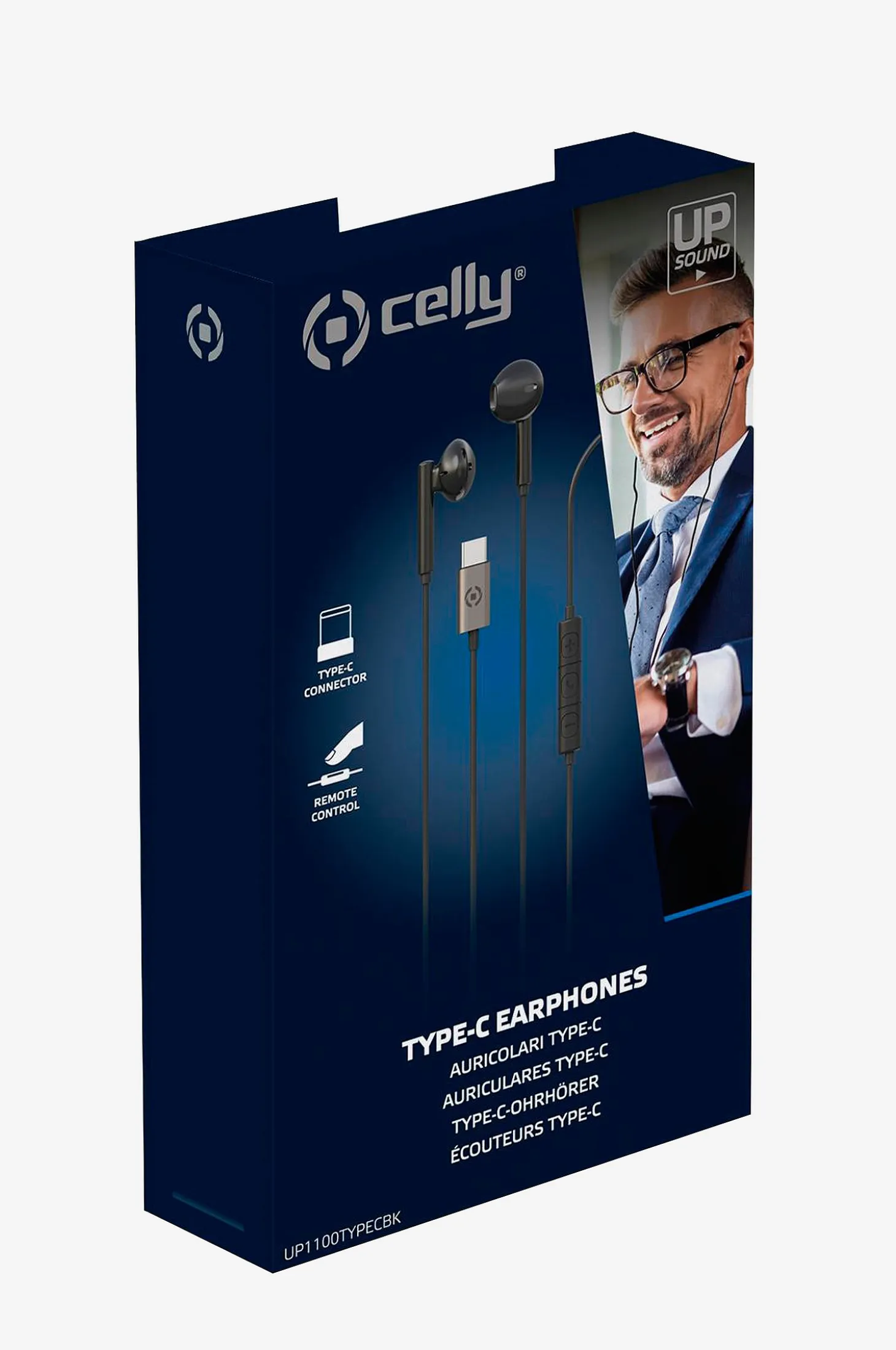 UP1100 Stereoheadset Drop USB-C Musta