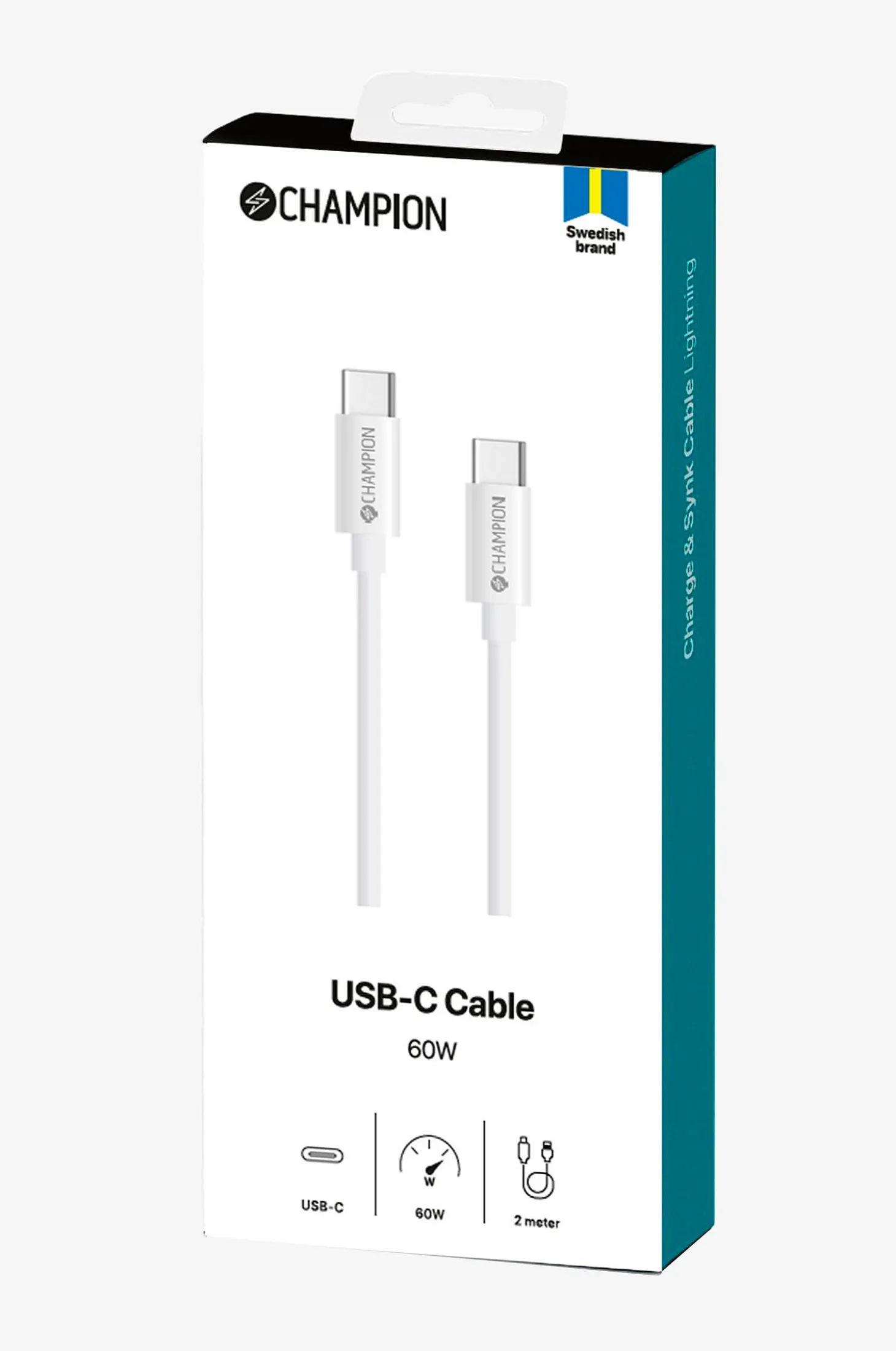 USB-C-kaapeli 60W 2 m