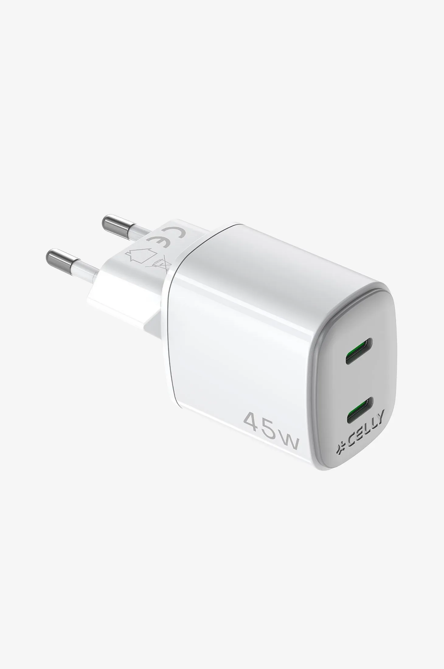 Usb-laturi Gan 2 x Usb-c PD 45w