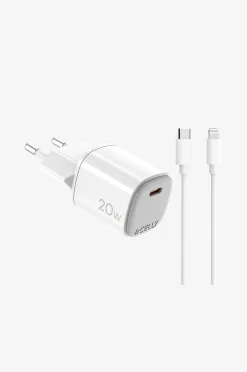 Usb-laturi Gan 1 x Usb-c PD 20w + Lightning-kaapeli
