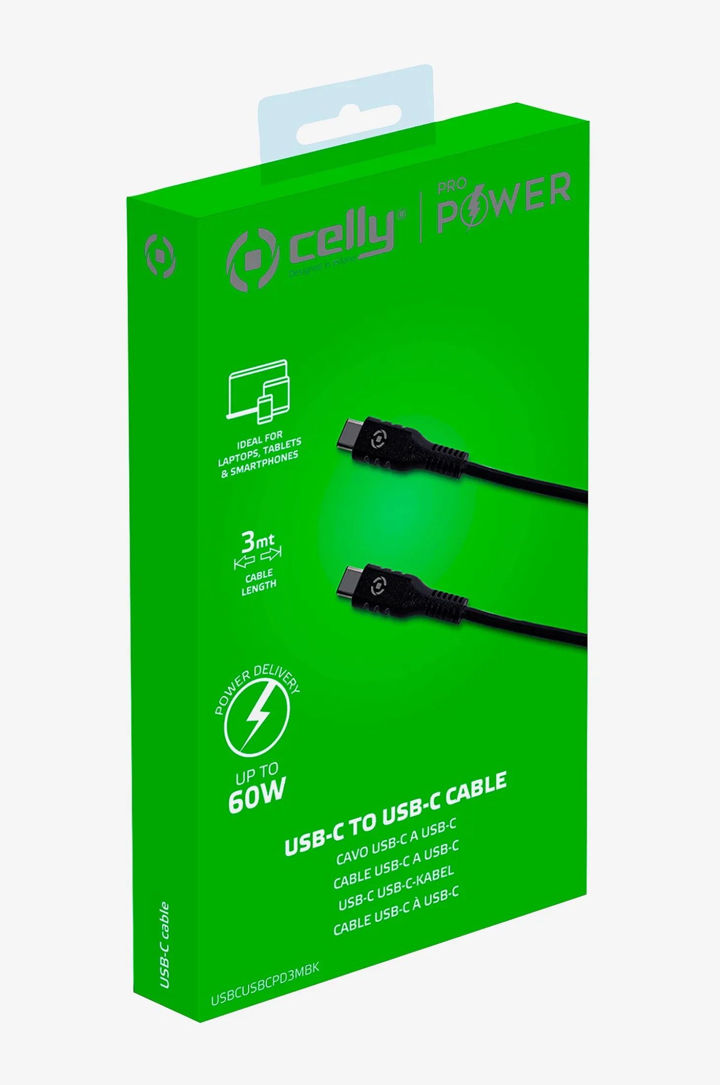 USB-PD USB-C - USB-C Cable 60 W 3 m