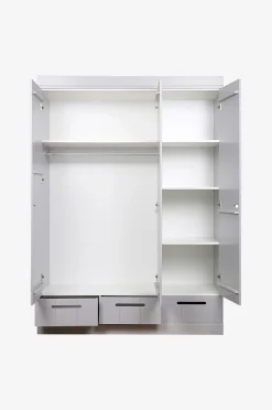 Vaatekaappi Connect, jossa struktuuripinta K195 x L140 x S53
