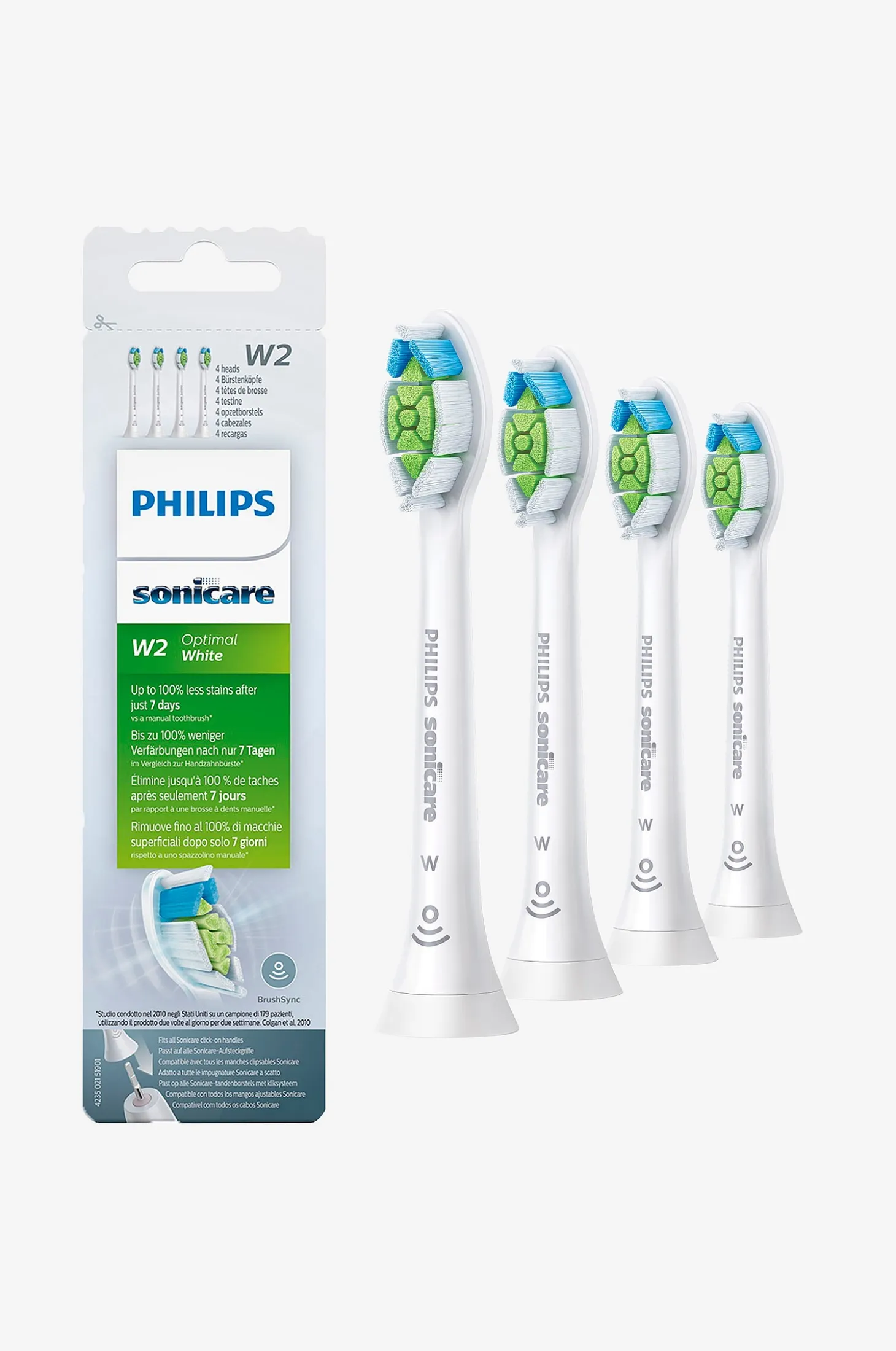Vaihtoharjat Sonicare W2 Optimal HX6064/10, 4 kpl