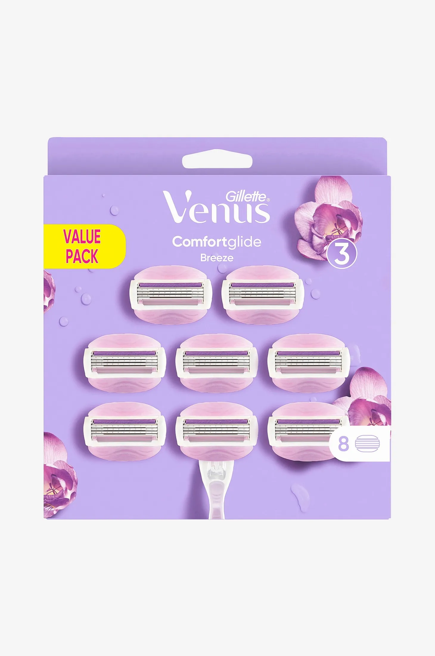 Vaihtoterät Comfortglide Breeze, 8 kpl