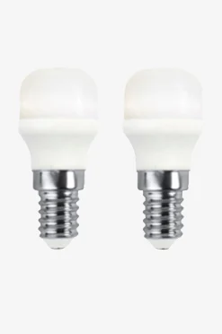 Valonlähteet E14, LED päärynä matta 1,5 W, 2/pakk.