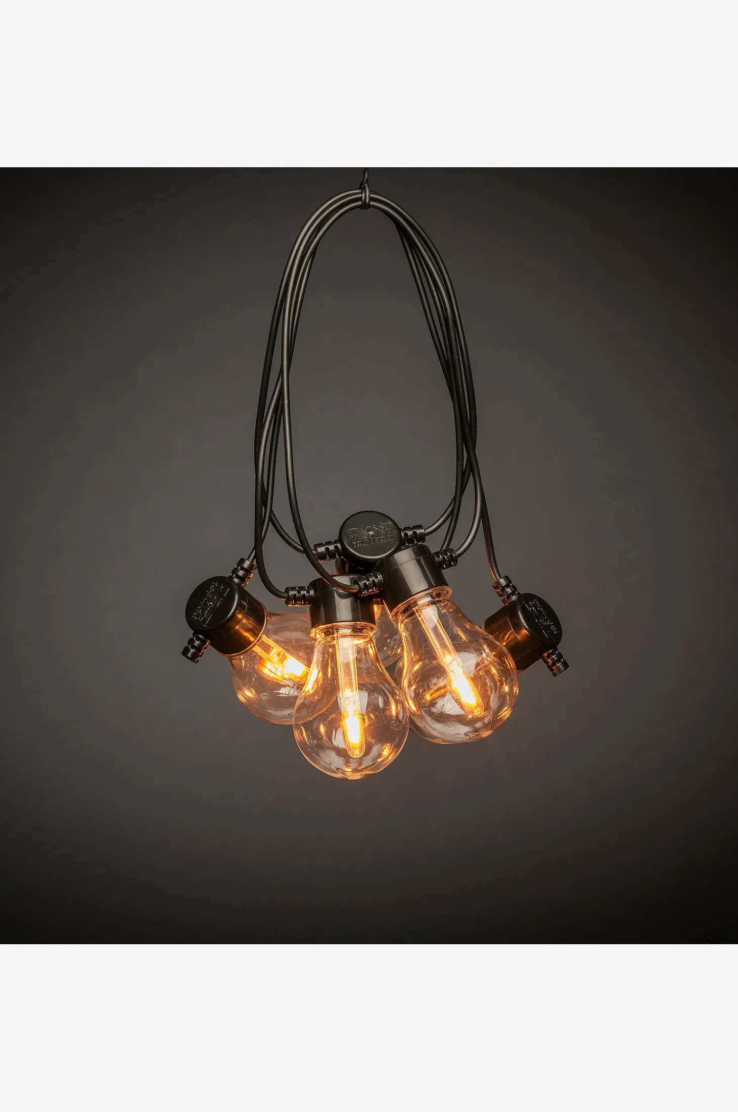 Valosarja B/O, 10 LED-lamppua, aurinkopaneeli