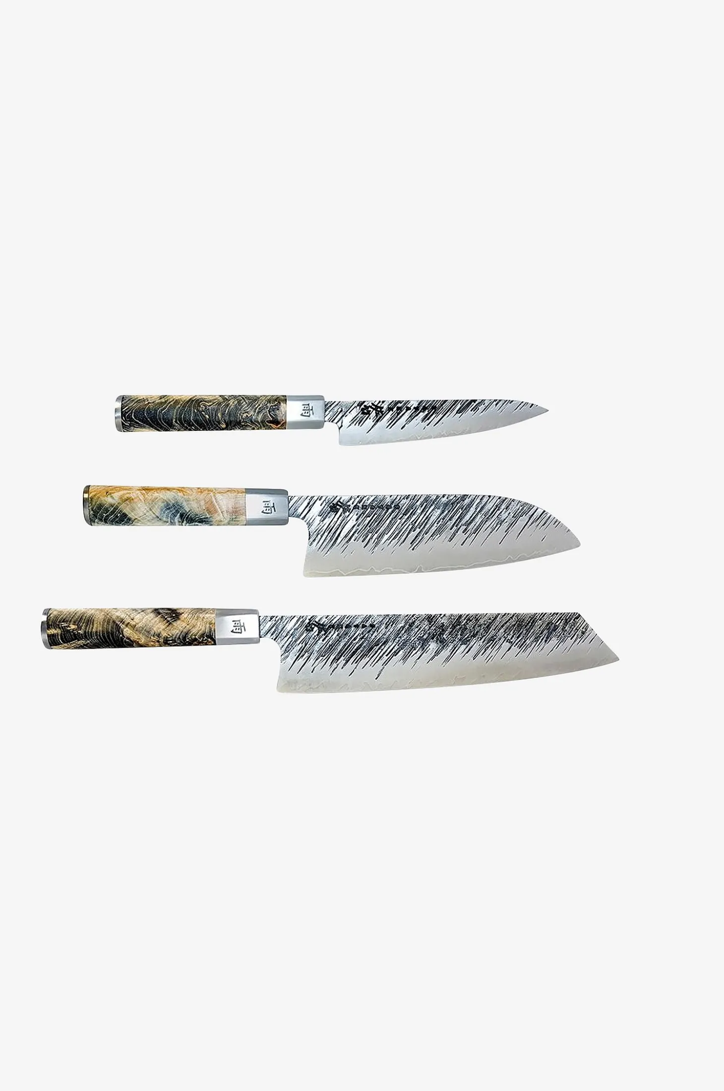 Veitsisarja Ame Med Petty , Santoku & Kiritsuke