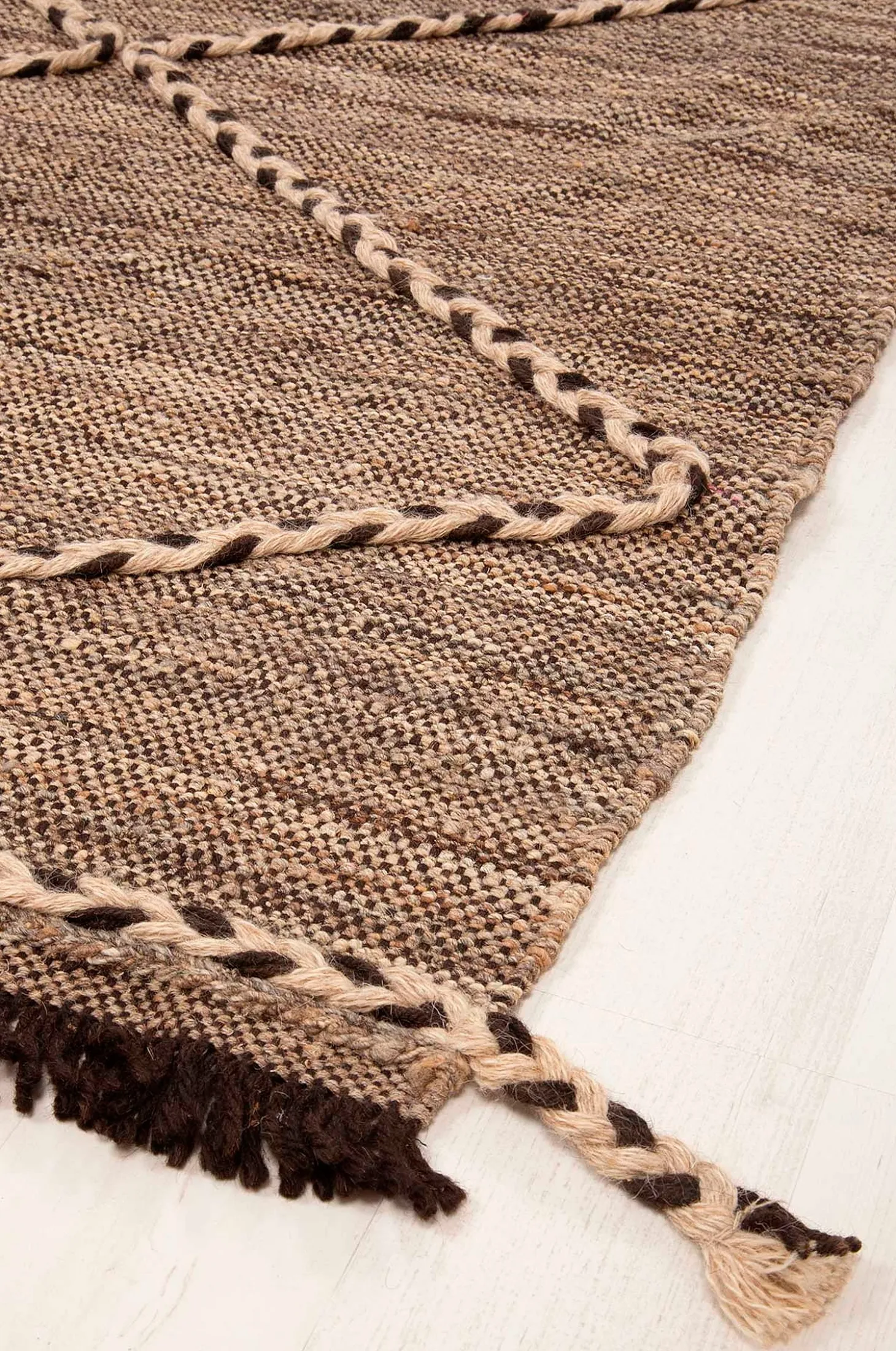 Villamatto Kilim Moroccan Design Ruskea 209x293
