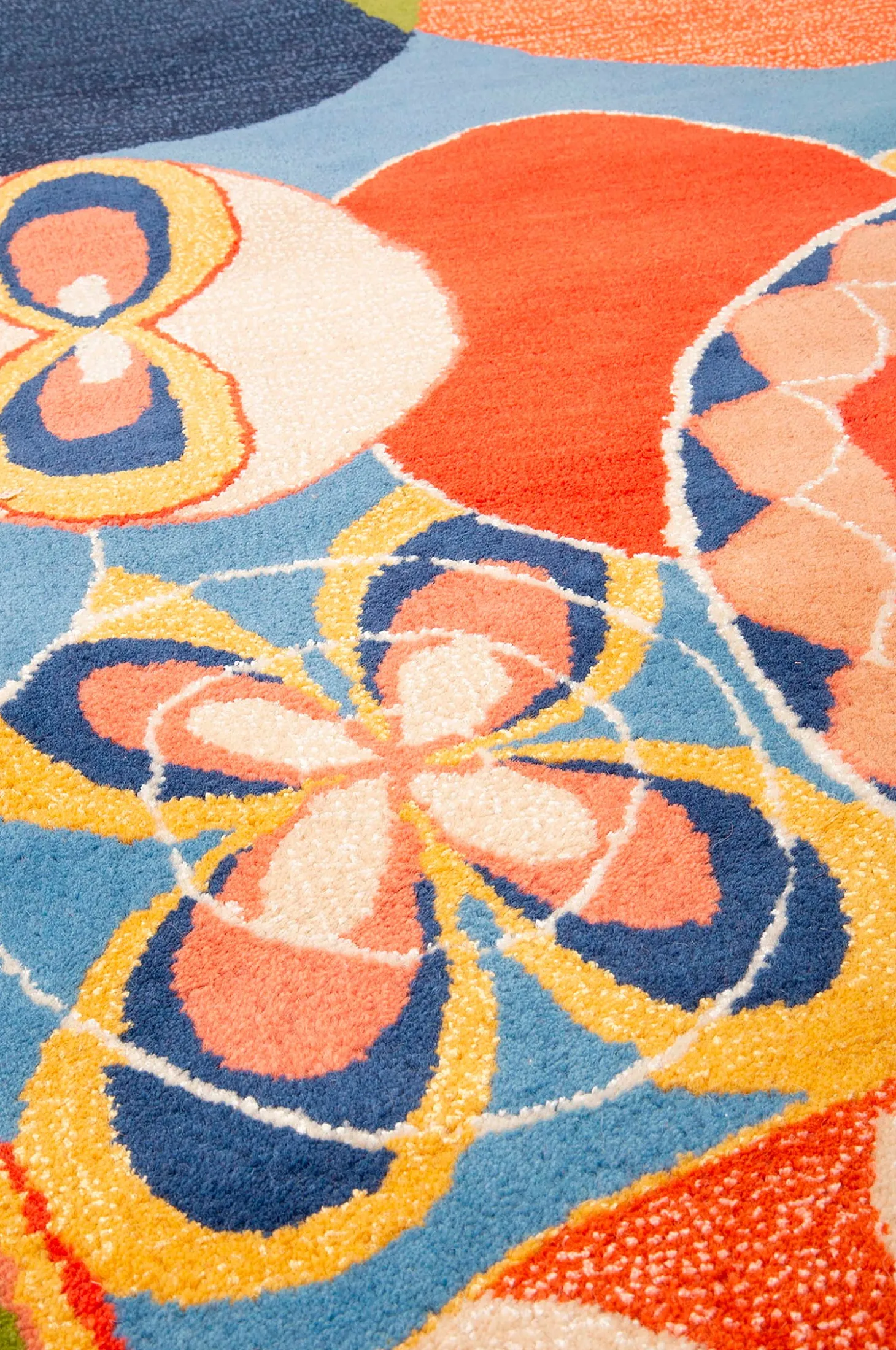 Villamatto Tufted Vaaleansininen 120x180